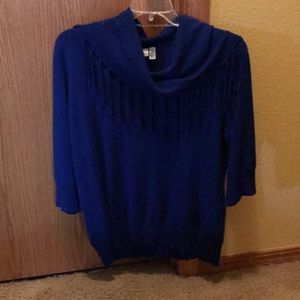 Cowl neck 3/4 sleeve top